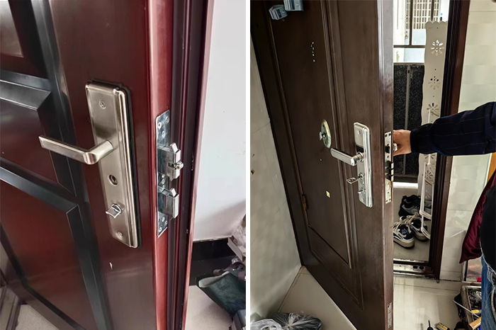 怎么开防盗门锁